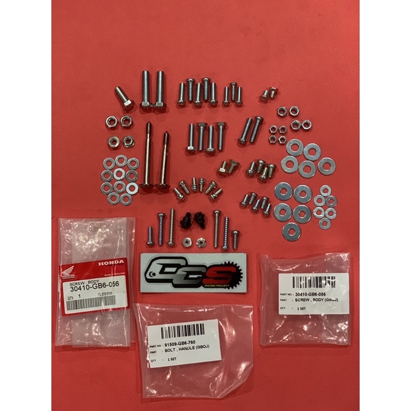 Honda Cdi Gboj Cover Screw Body Skru Body Full Complete Set Ori Oe Shopee Malaysia