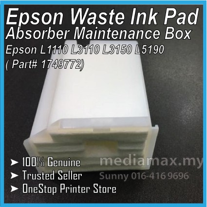 Genuine OEM Epson Printer Waste Ink Maintenance Box Originally