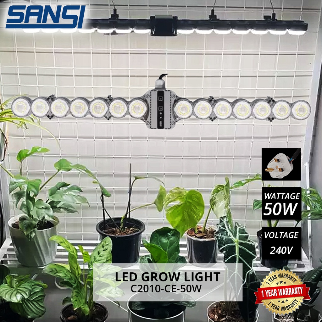 SANSI 50W LED Grow Bar Light Daylight Full Spectrum And Sunlight Grow ...
