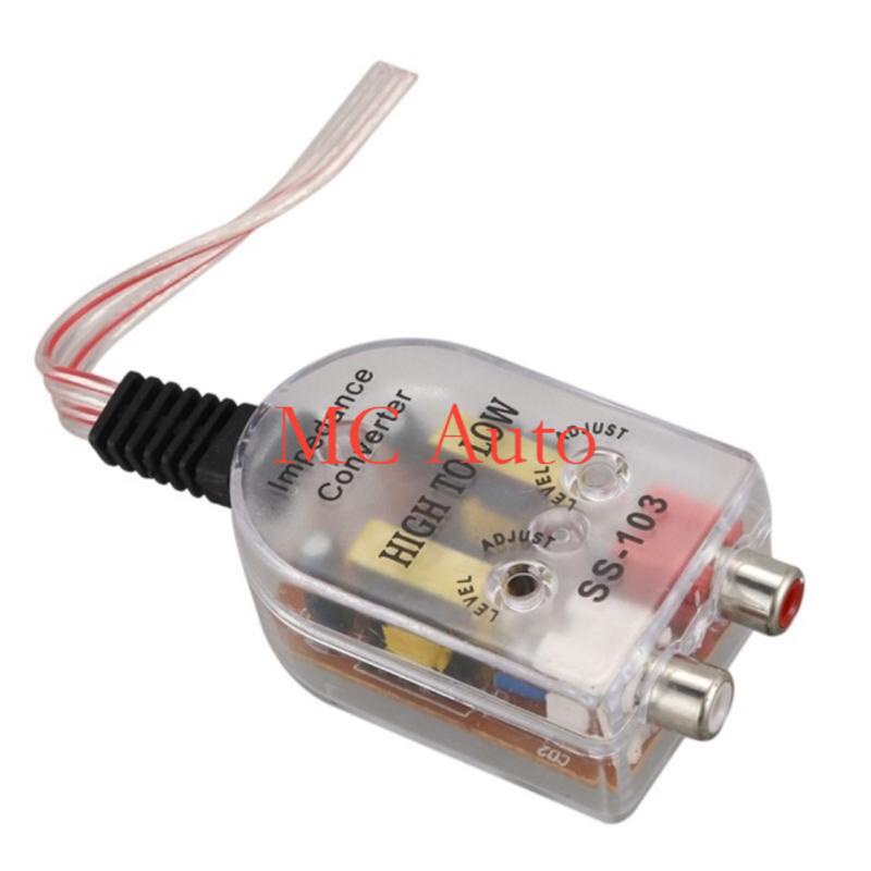 Hi To Low Car Audio High to Low converter to RCA cable Car Speaker