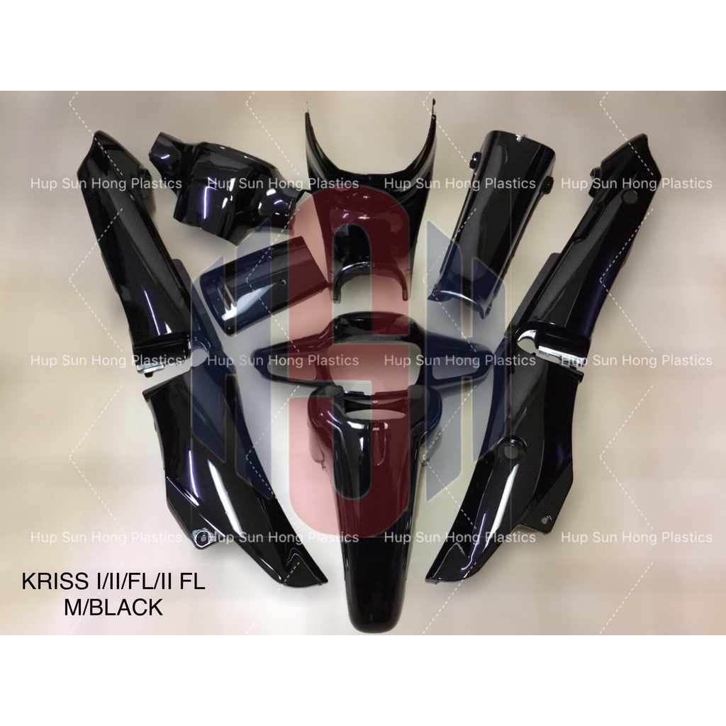 Free Stripe Modenas Kriss Full Body Cover Set Bodyset Kit Kriss K Coverset Green