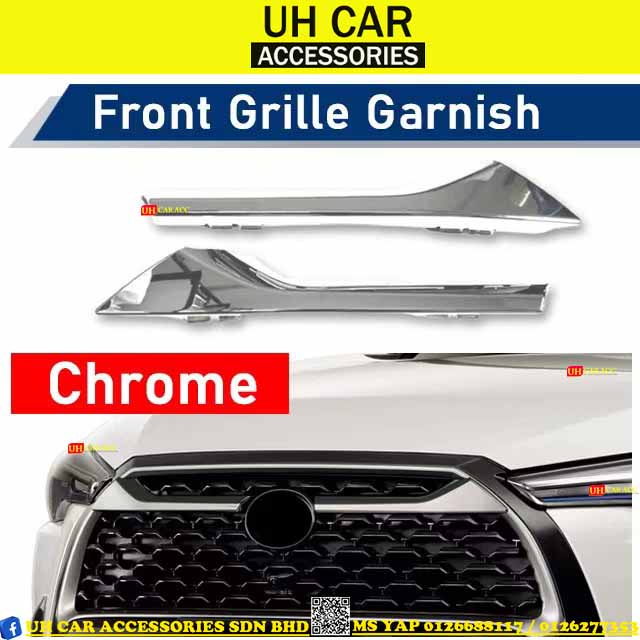 TOYOTA COROLLA CROSS 2020 2021 2022 FRONT GRILLE GRILL CHROME BLUE