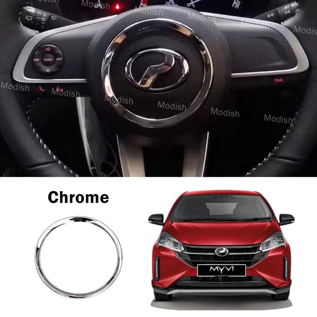 Modish Perodua Myvi Facelift 2022 Steering Wheel Center Ring Garnish ...