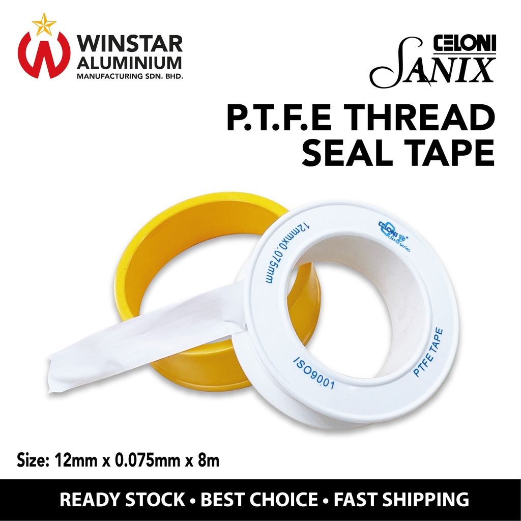 CELONI SANIX PTFE Thread Seal Tape / Thread Seal Tape For Anti Leaking