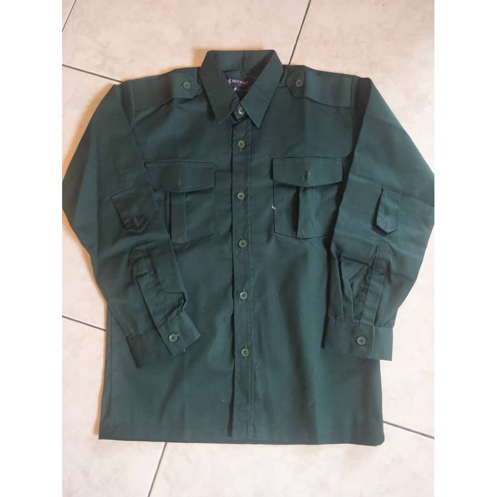 Baju Kadet Remaja Sekolah Lengan Panjang K.R.S | Shopee Malaysia