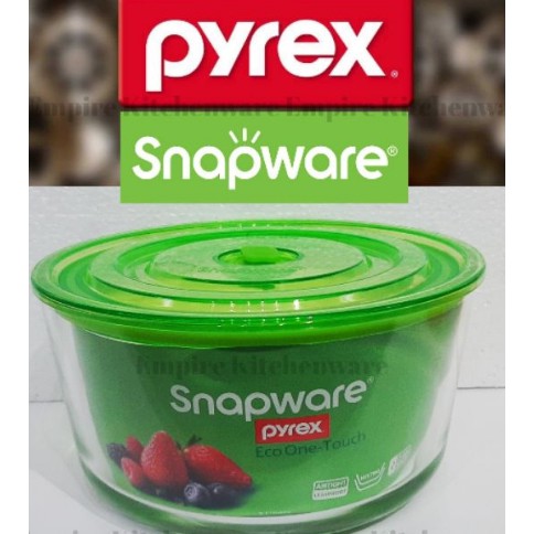 Limited Stock!!Snapware Pyrex Airtight ECO ONE-TOUCH Glass Container ...