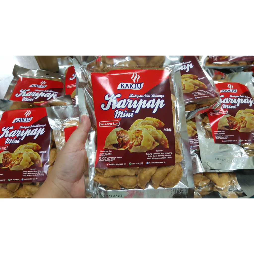 Karipap Mini Serunding Ikan Kak Ju 50pcs Shopee Malaysia