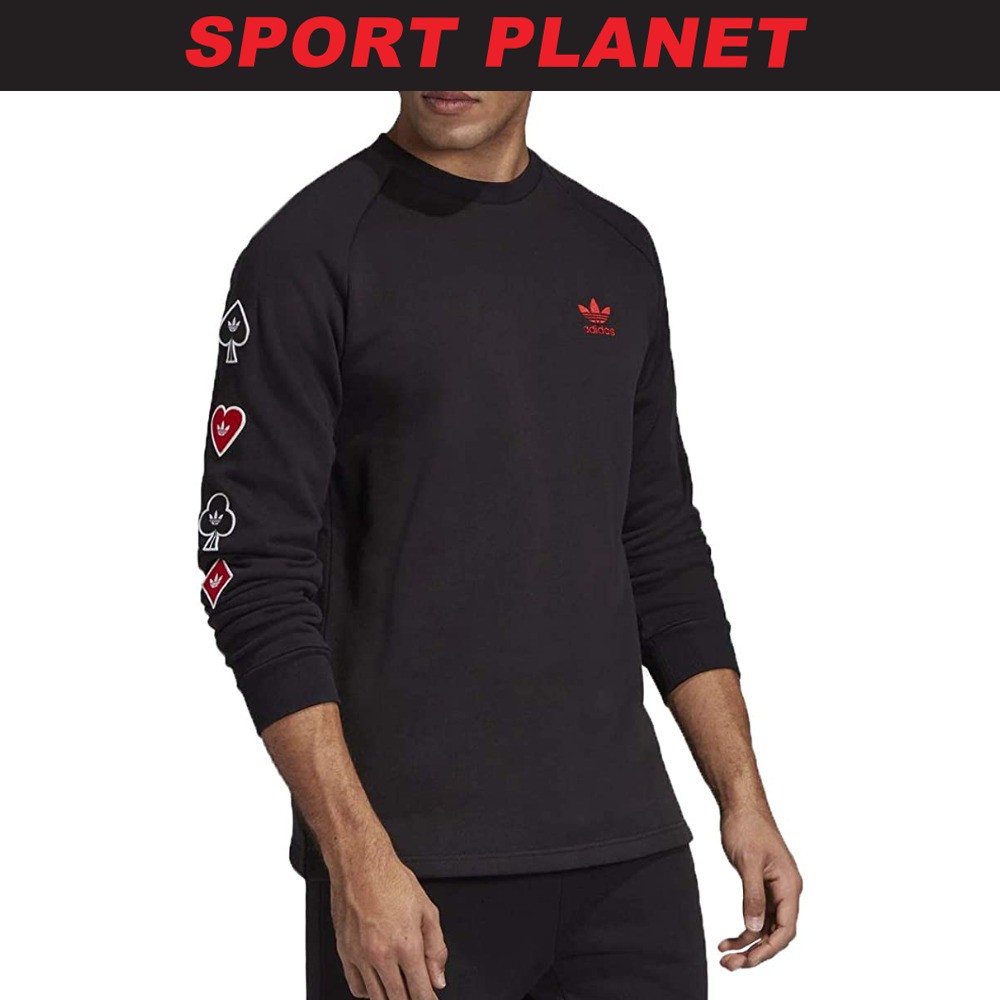 Adidas V Day Crew Racing V-Day Graphic Crew Sweatshirt