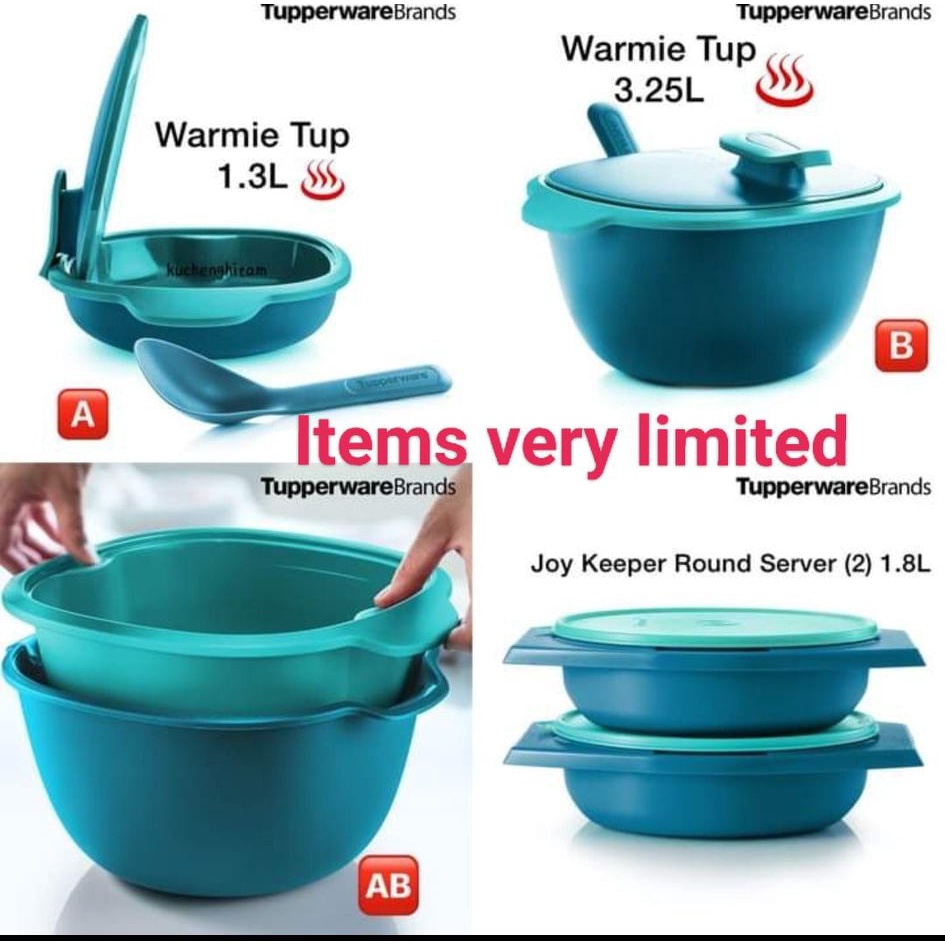 FULL SET LEVEL Tupperware Level Warmie Tup Set with Joy keeper round
