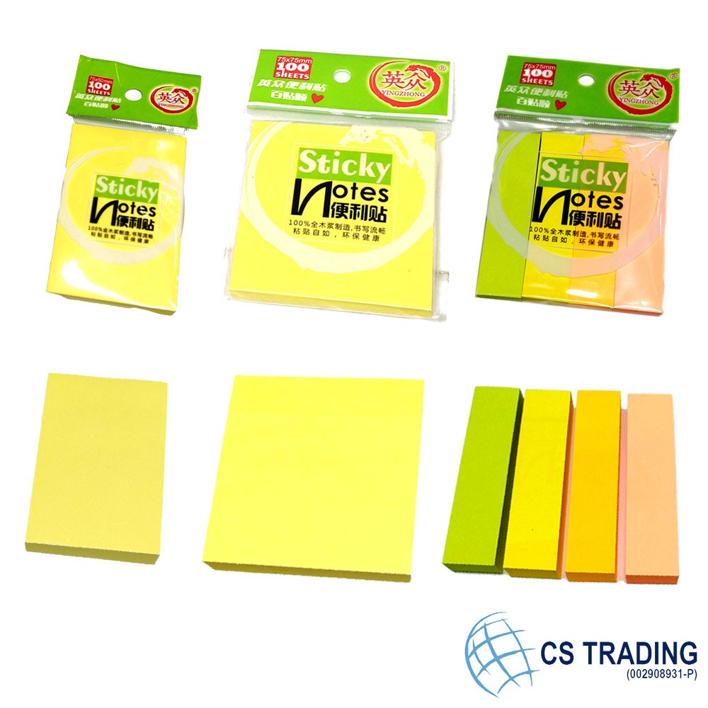 Self Adhesive Memo Sticky Note Sticker Notepad Marker Planner ...