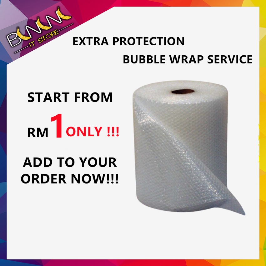 Extra Protection with Bubble Wrap for fragile Items (Single unit ...