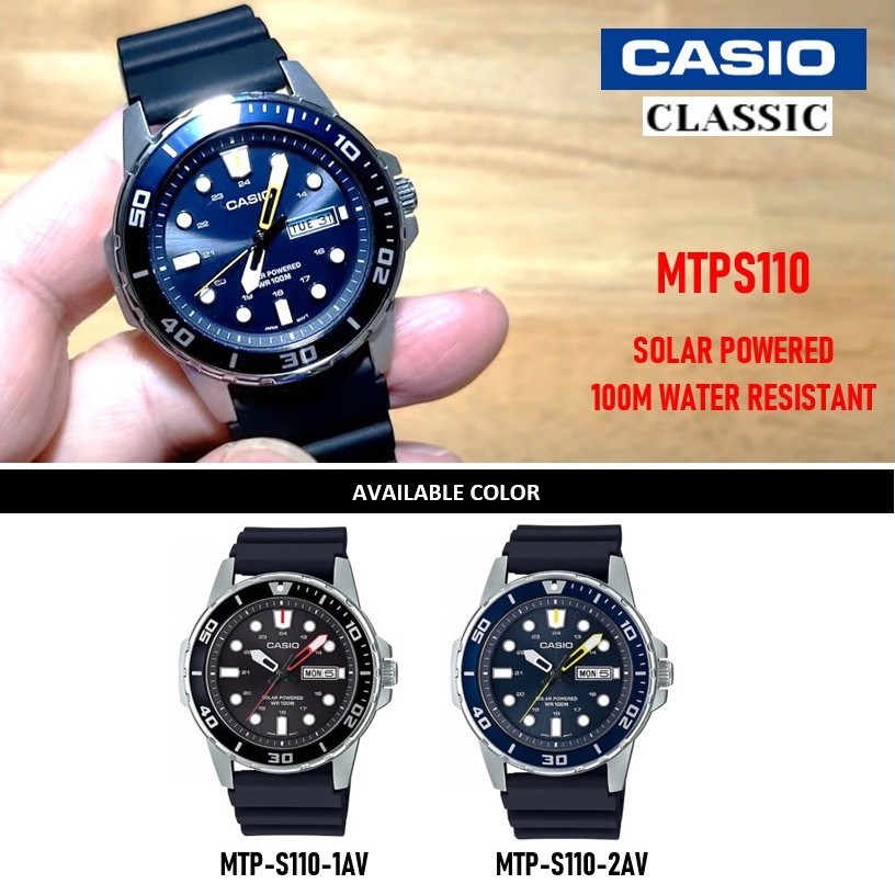 DIVER INSPIRED 100 ORIGINAL CASIO MTP S110 1A MTP S110 1AV MTP