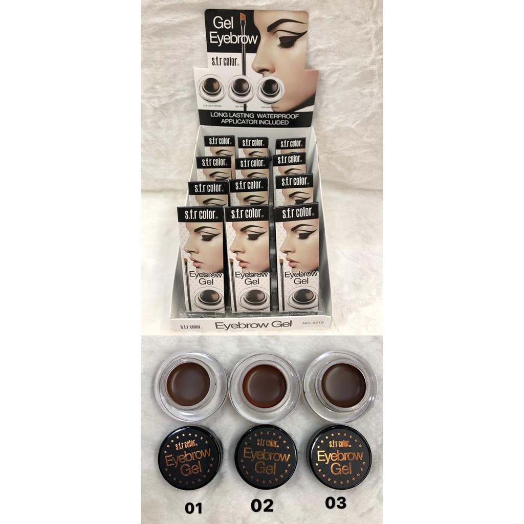 (OFFER RM2.80/1PCS) 1 box 12 pcs Eyebrow Gel sfr color Shopee Malaysia