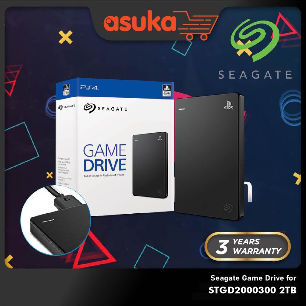 Seagate Game Drive for Playstation 4 (2TB) Only/ Seagate 4TB