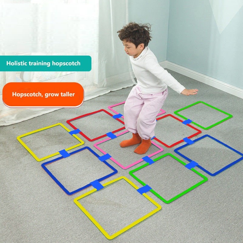 10Pcs 38CM Diameter Kids Hopscotch Jump to the Grid Outdoor Play ...