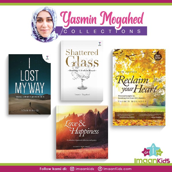 Yasmin Mogahed Book Collections (Reclaim Your Heart | I Lost My Way | Love  & Happiness | Shattered Glass) | Shopee Malaysia