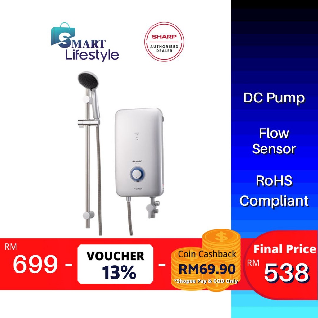 Sharp Hot Shower Water Heater With Pump WHP315N | Shopee Malaysia