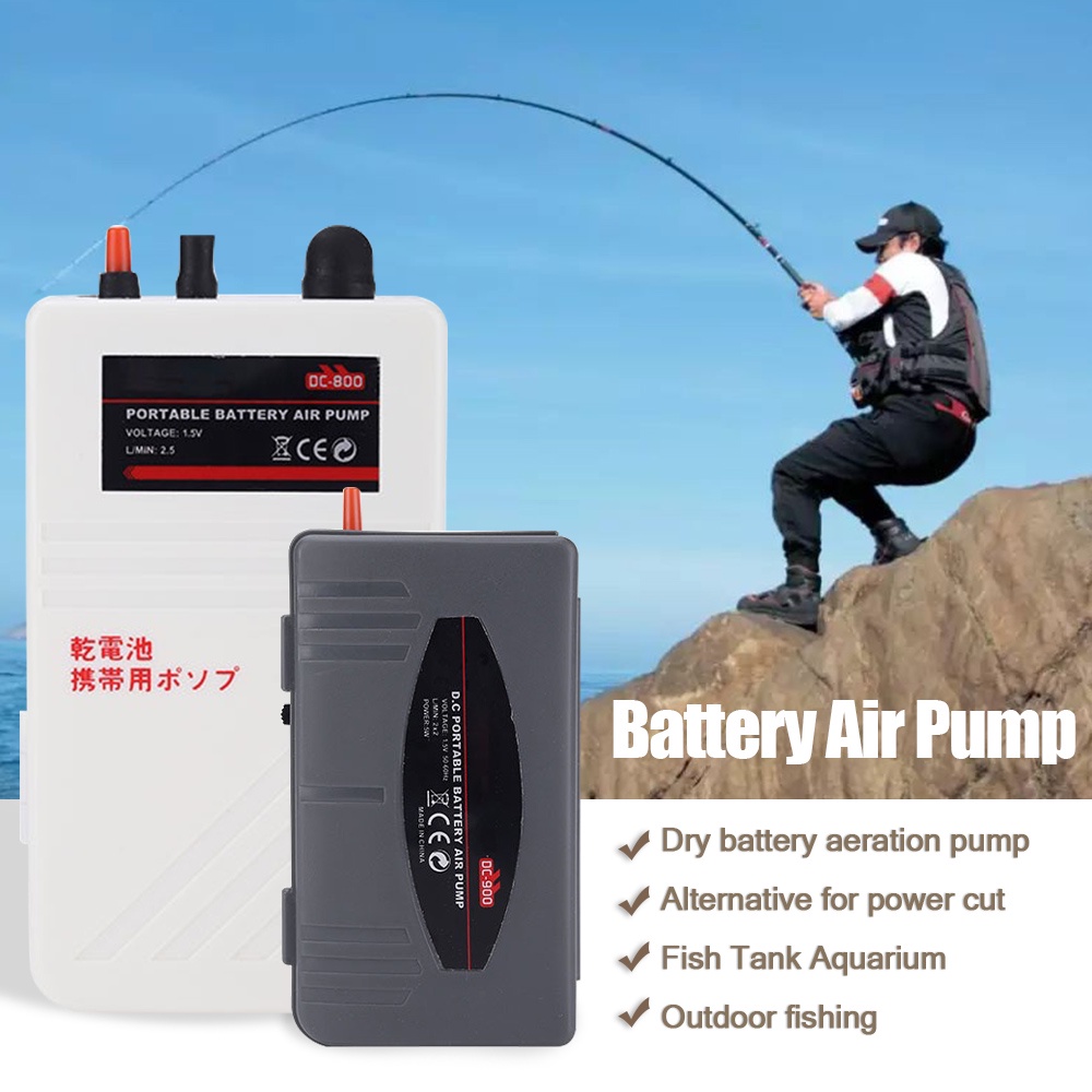 Battery Air Pump Fish Tank Aquarium Oxygen Pump Air Compressor for ...