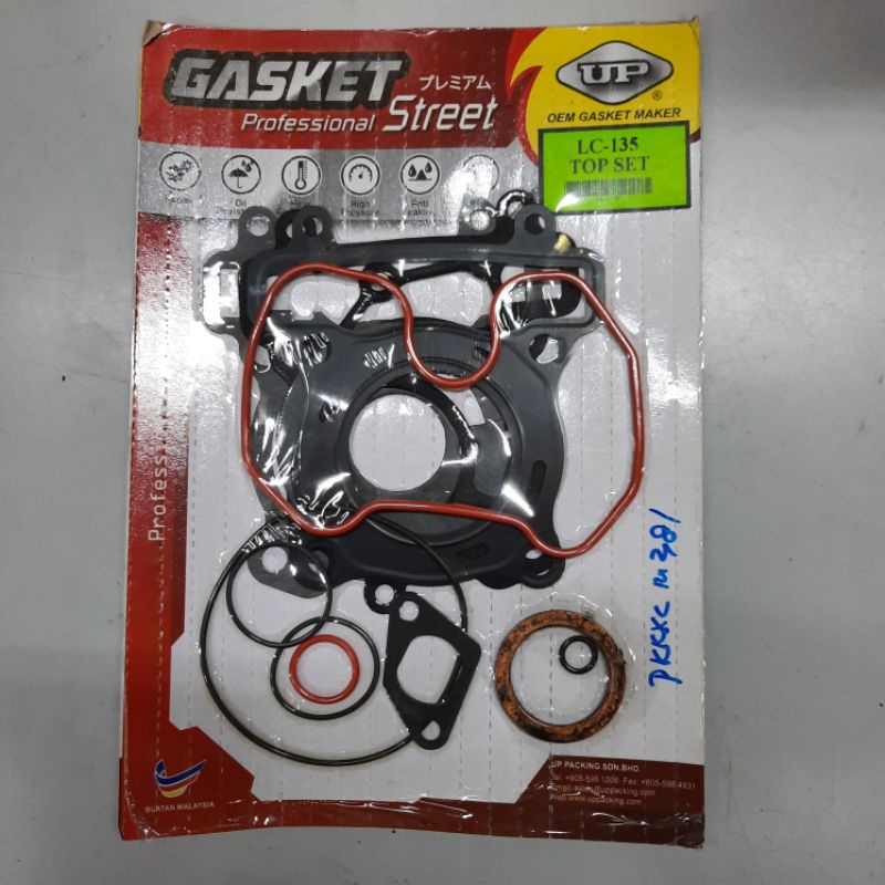 TOP SET GASKET / PROFESSIONAL STEEL OEM UP / GP LC135 Y15 Y15ZR Y16