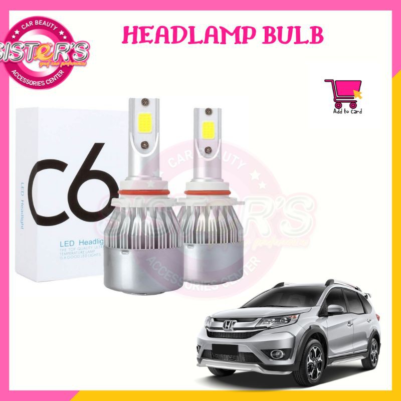Car C6 Headlight LED HONDA BRV H11 Fog Light Bulb Fog Lamp 2pcs mentol  lampu kereta