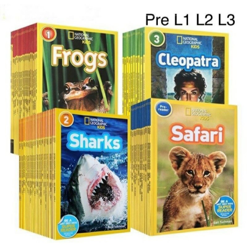 National Geographic Kids Level 1,2,3,Pre-reader | Shopee Malaysia