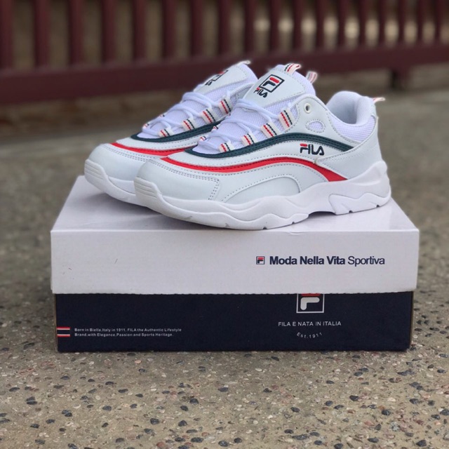 Fila ray shop green and red