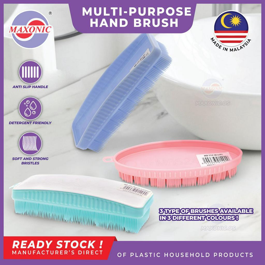 MAXONIC 3 Types Of Multi Purpose Hand Cleaning Brush For Clothes/Shoe