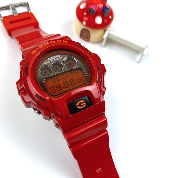 Dw6900 Red CB4 G shock red jam tangan lelaki men watch Jam G Shock Merah Dw6900 CB4 men digital watch Shopee Malaysia