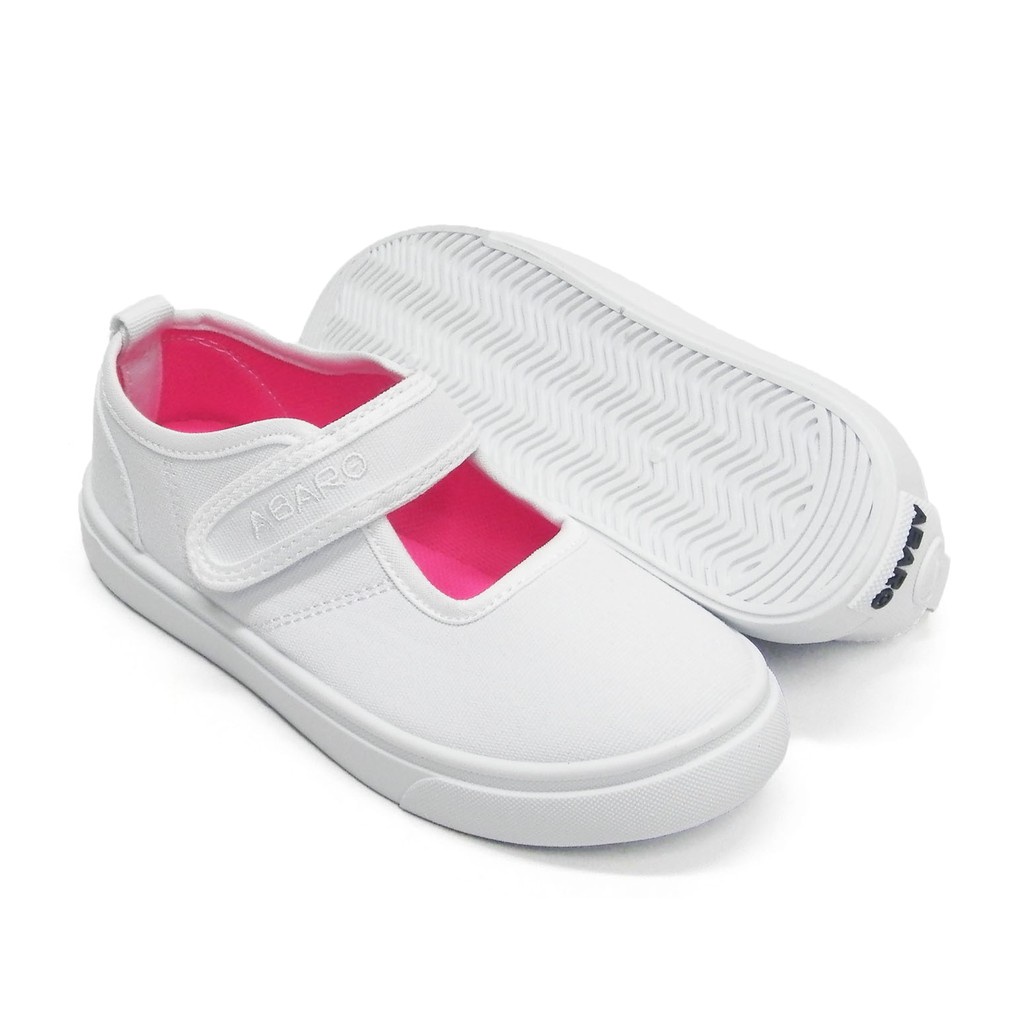 ABARO Canvas School Shoes - White 2212 | Shopee Malaysia