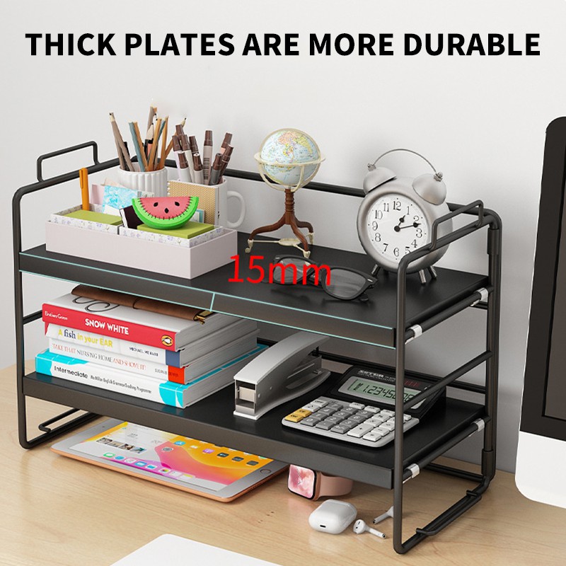 Book Rack Magazine Document Table Book Shelf Desktop Cosmetic Storage ...