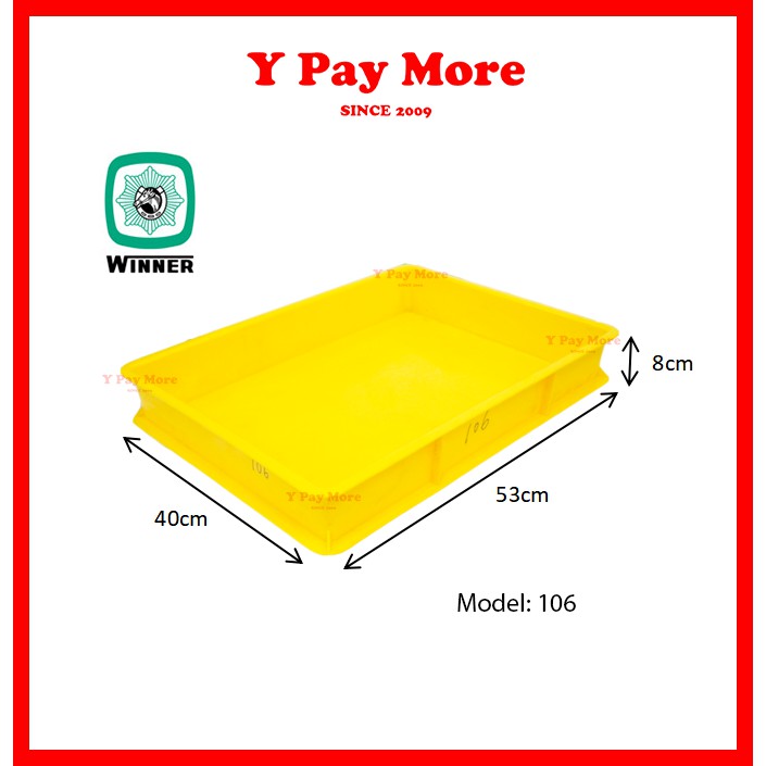 Winner 13 Litres Plastic Cake Tray / Bread Tray / Bakery Tray / Food ...
