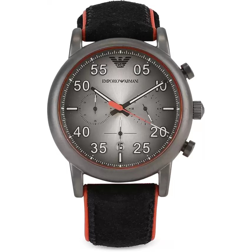 Emporio Armani Men's Three-Hand Gray Felt Watch AR11154 AR11174