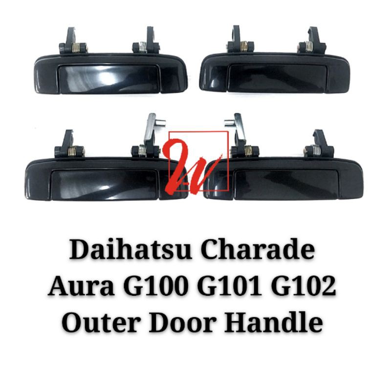 Daihatsu Charade Aura G100 G101 G102 G112 Black Outer Door Handle Front ...