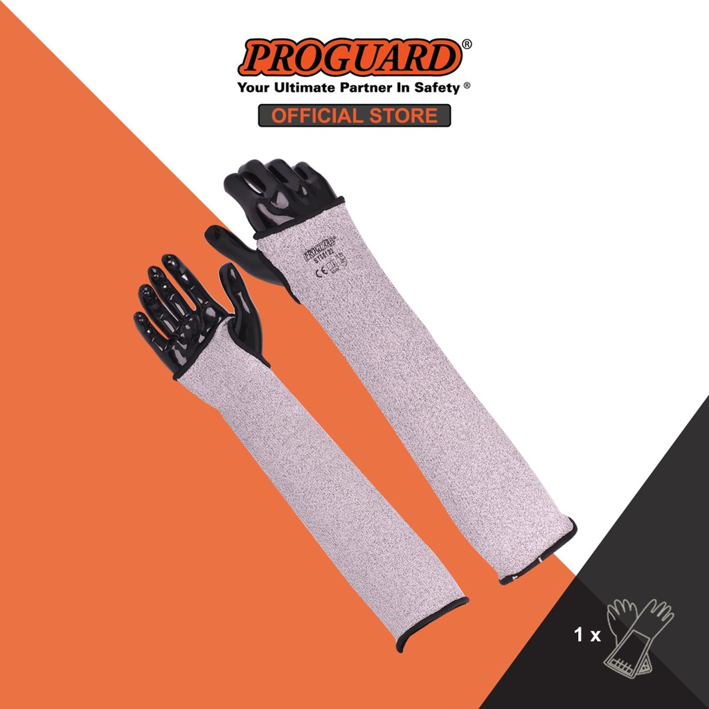 Proguard RAZOR X5 Cut Resistant Sleeve Cutproof Excellent Cut Level Arm ...