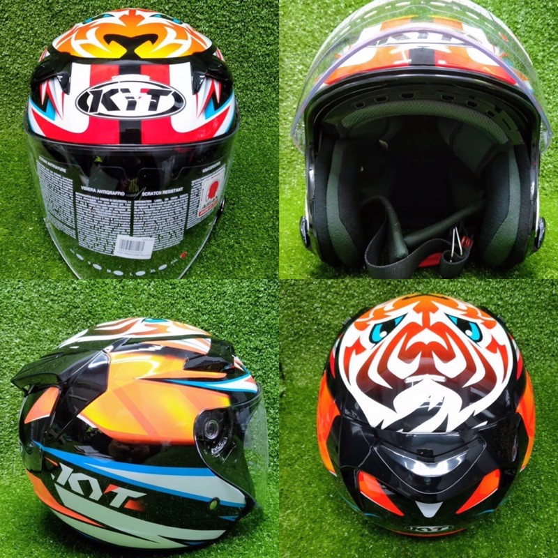 HELMET KYT VENOM DOUBLE VISOR 100 ORIGINAL WITH SIRIM GOOD QUALITY NEW