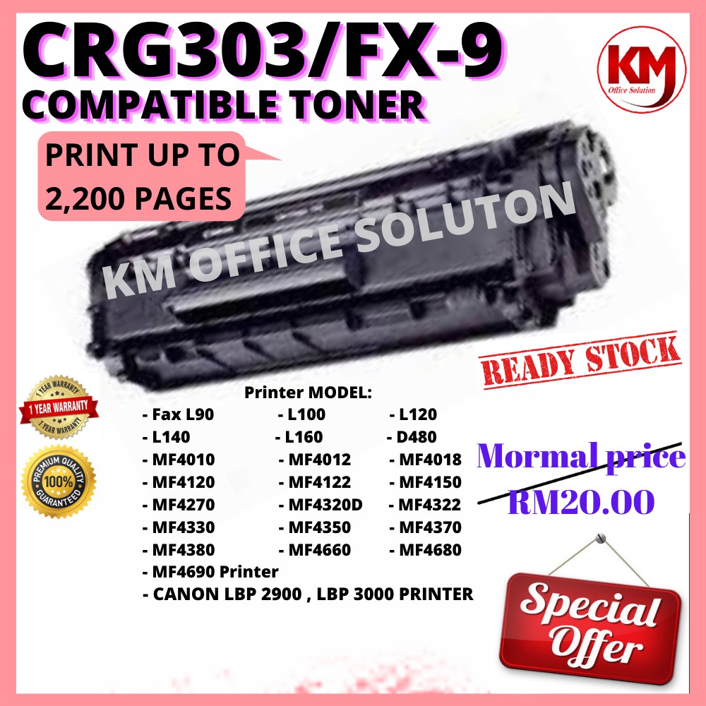 3 TONER FX10 PER CANON MF4010 MF4120 MF4370dn MF4270 LBP-2900 LBP - Foto 13