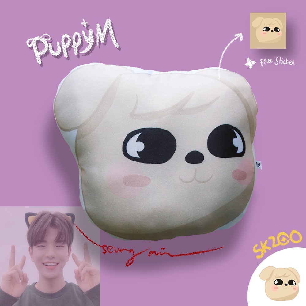 Skzoo stray kids Pillows - PuppyM - Seung Min | Shopee Malaysia