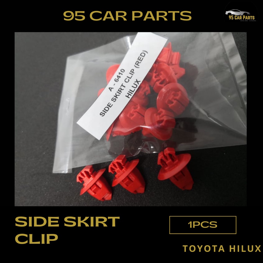 1pcs Toyota Hilux Red Side Skirt Clip | Shopee Malaysia