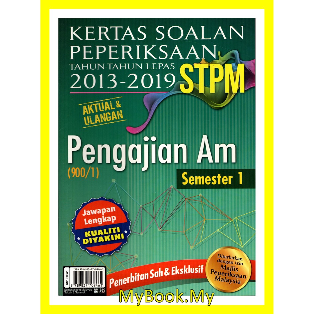 MyB Buku : Kertas Soalan Peperiksaan STPM 2013-2019 Semester 1 ...