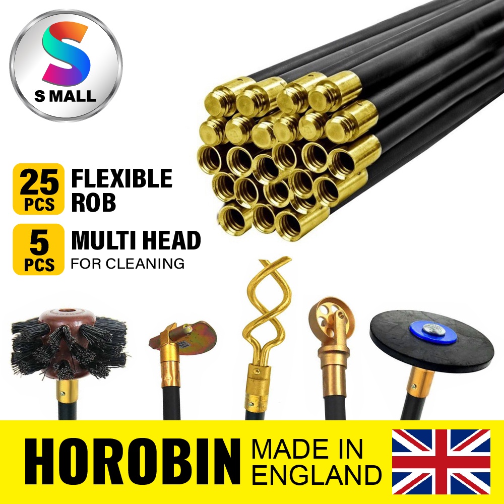 S MALL HOROBIN Sewage Cleaning Rod Polypropylene 4 Feet/Kaki (25Pcs ...