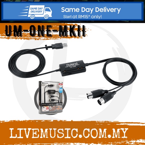 Roland UMONE MKII USB Midi Interface (UMONE UMONE MK2/UMONEMKII