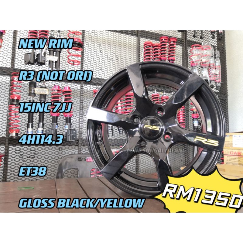 NEW RIM R3 WHEELS 15INC WAJA ISWARA GEN2 PERSONA SATRIA NEO | Shopee ...