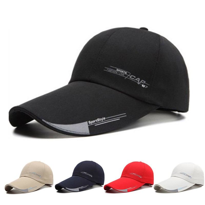 Baseball cap with long visor on sale