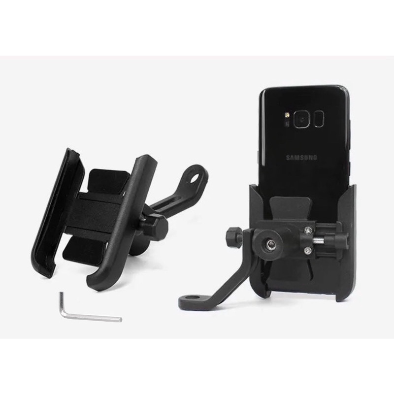 🇲🇾 Aluminium Alloy Motorcycle Bicycle Phone Holder 360° adjustable For