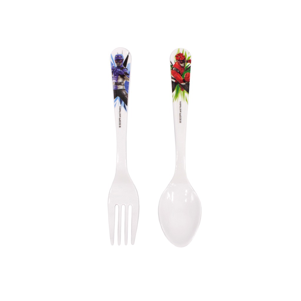 Power Rangers Children Fork & Spoon Set - Melamine Material For School ...