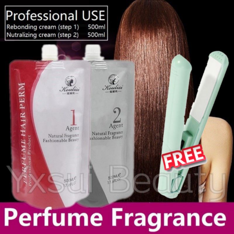 Saloon Professional Crystallizing Straight Hair rebonding Straightening Cream ubat lurus rambut