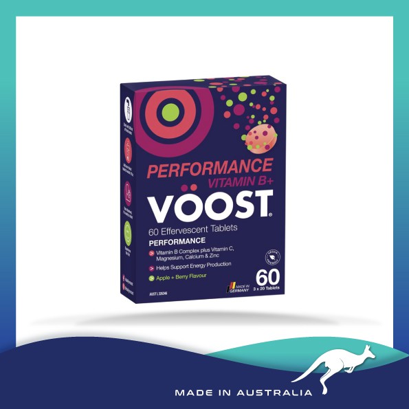 Voost Vitamin B+ Apple + Berry Performance Effervescent 60 Tablets ...