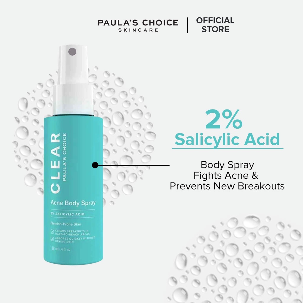 Paula's Choice Clear Acne Body Spray 2 BHA Salicylic Acid Shopee Malaysia
