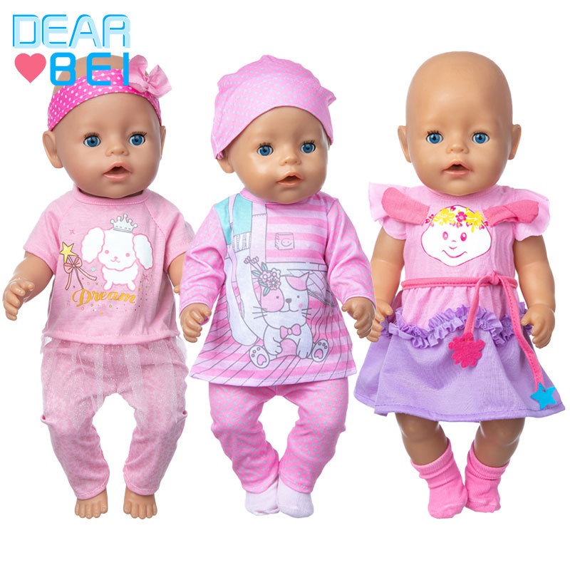 Doll Clothes for American 18 Inch Girl & 43 Cm Born Baby Doll Clothes ...