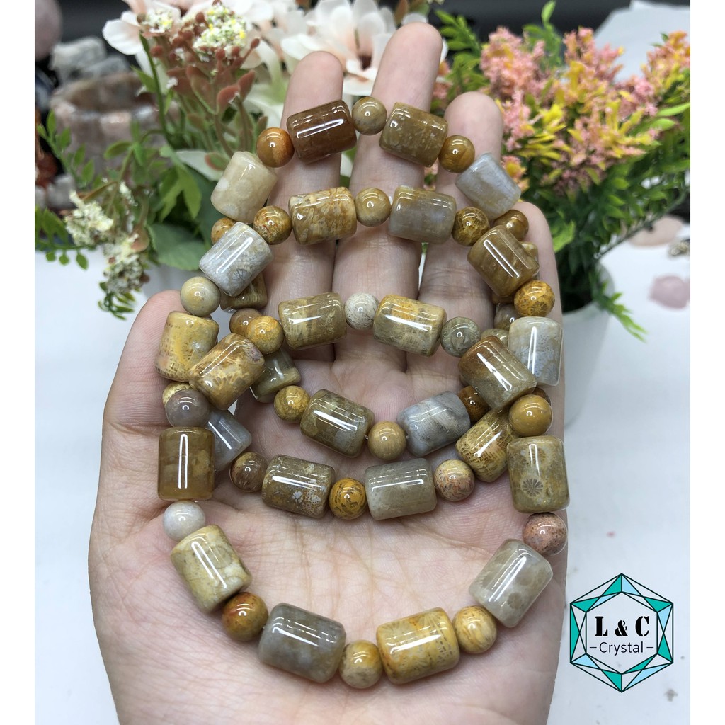 Coral Jade Bracelet 10mm Natural Crystal Gelang Tangan Kristal Ready Stock Shopee Malaysia